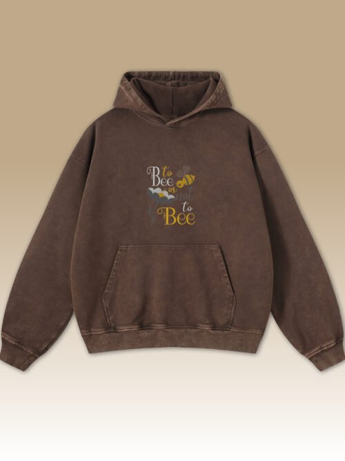 Bluza oversize z kapturem To Bee or not To Bee
